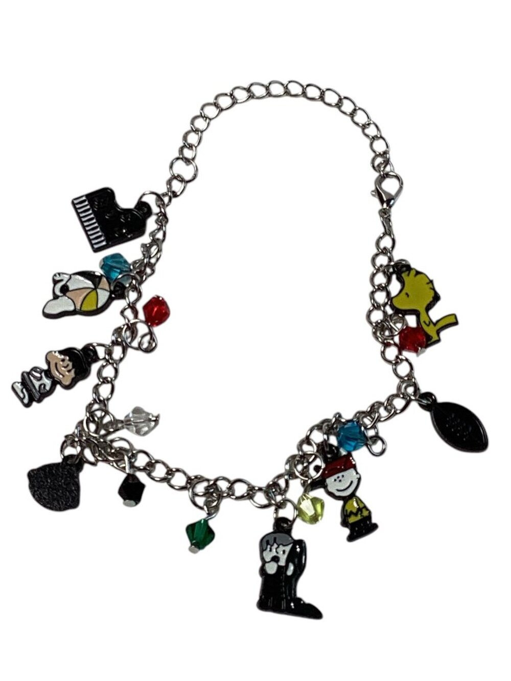 Peanuts Snoopy & Friends Assorted Metal Charm Bracelet, 11 Inches